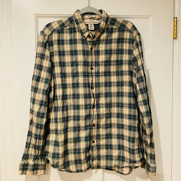 H&M LOGG Men's Flannel Button-Down Shirt | Size L - Picture 1 of 6